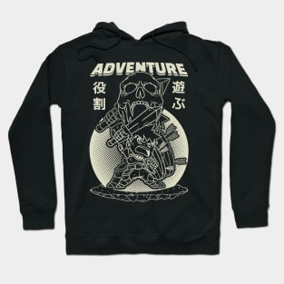 Anime Gaming Adventure RPG Knight White Hoodie